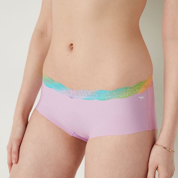 Victoria Secret- Lilac & Multi-color Ombre Lace Trim Bikini Hipster-L - Picture 2 of 4